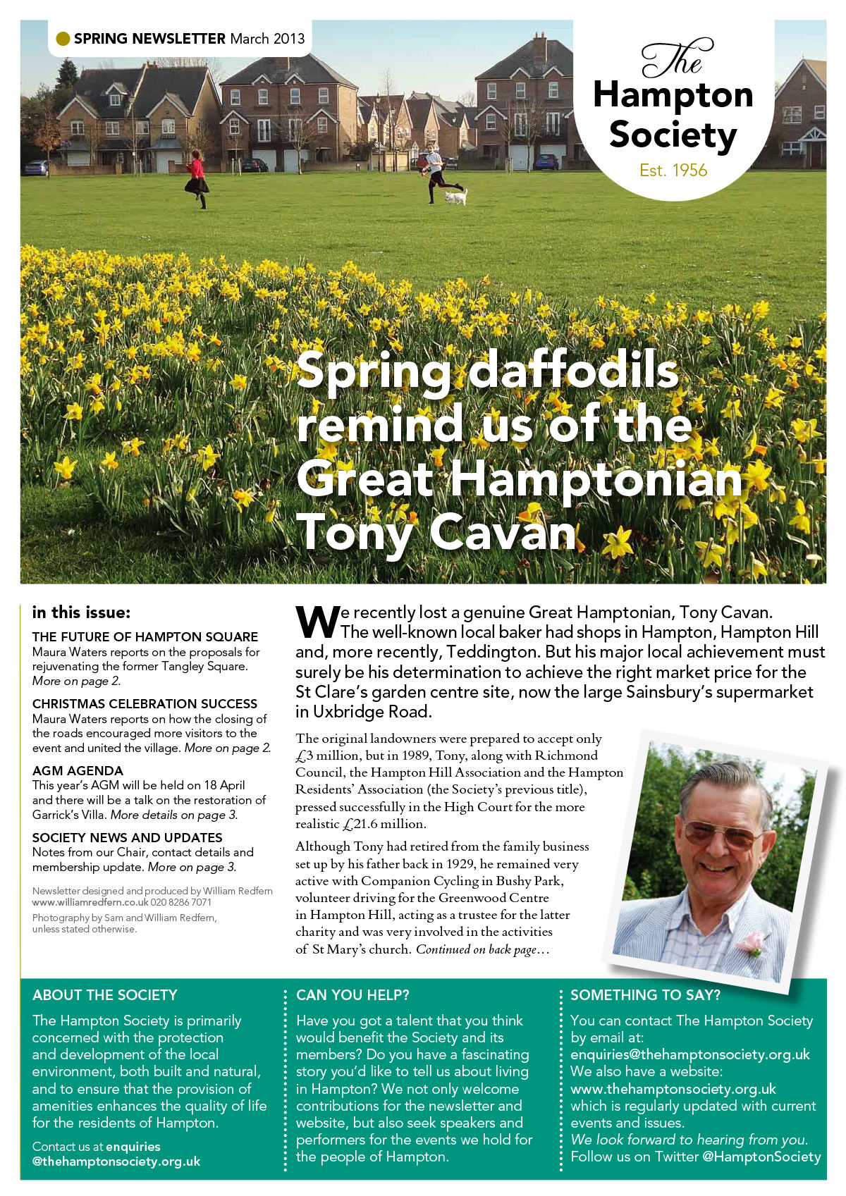 The Hampton Society Newsletter Spring 2013