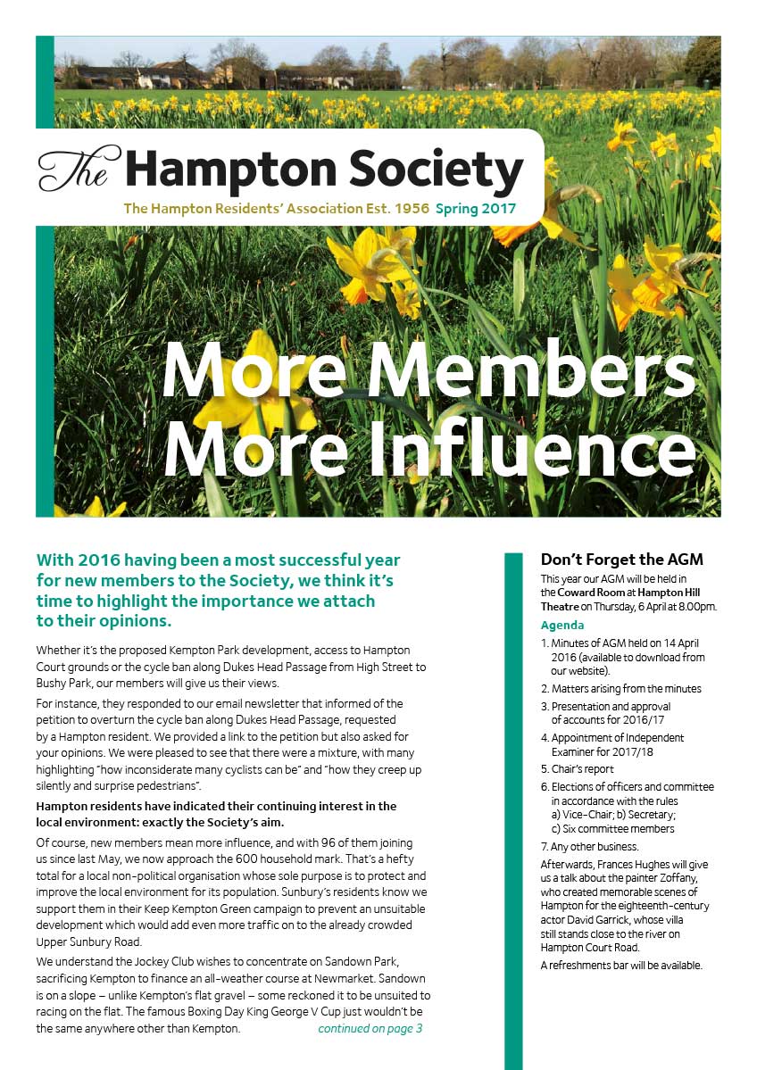 The Hampton Society Newsletter Spring 2017