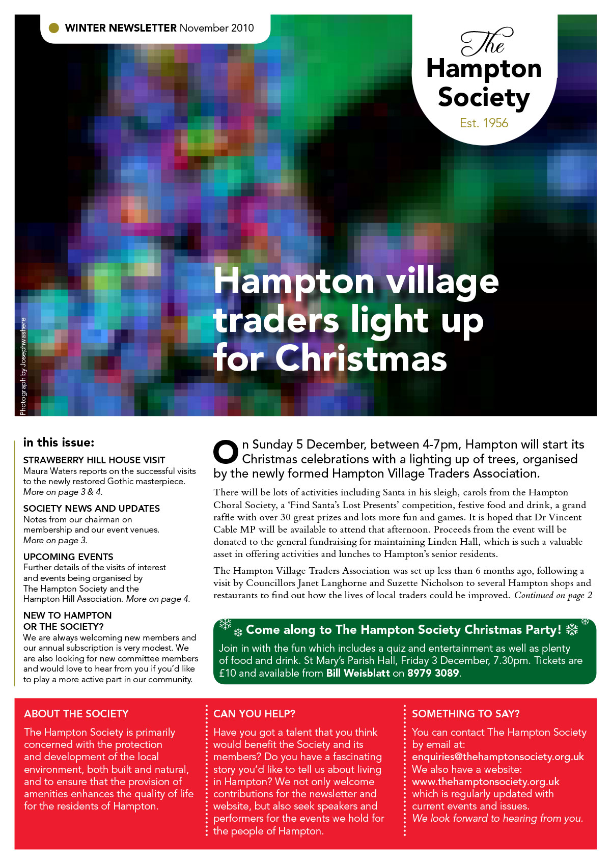 The Hampton Society Newsletter Winter 2010