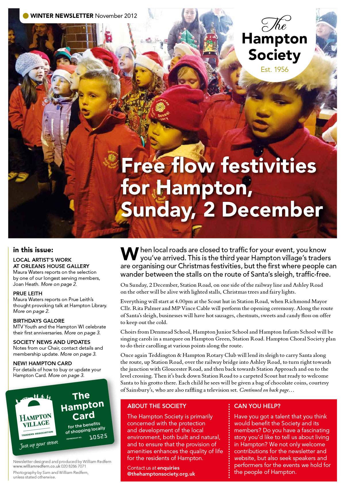 The Hampton Society Newsletter Winter 2012