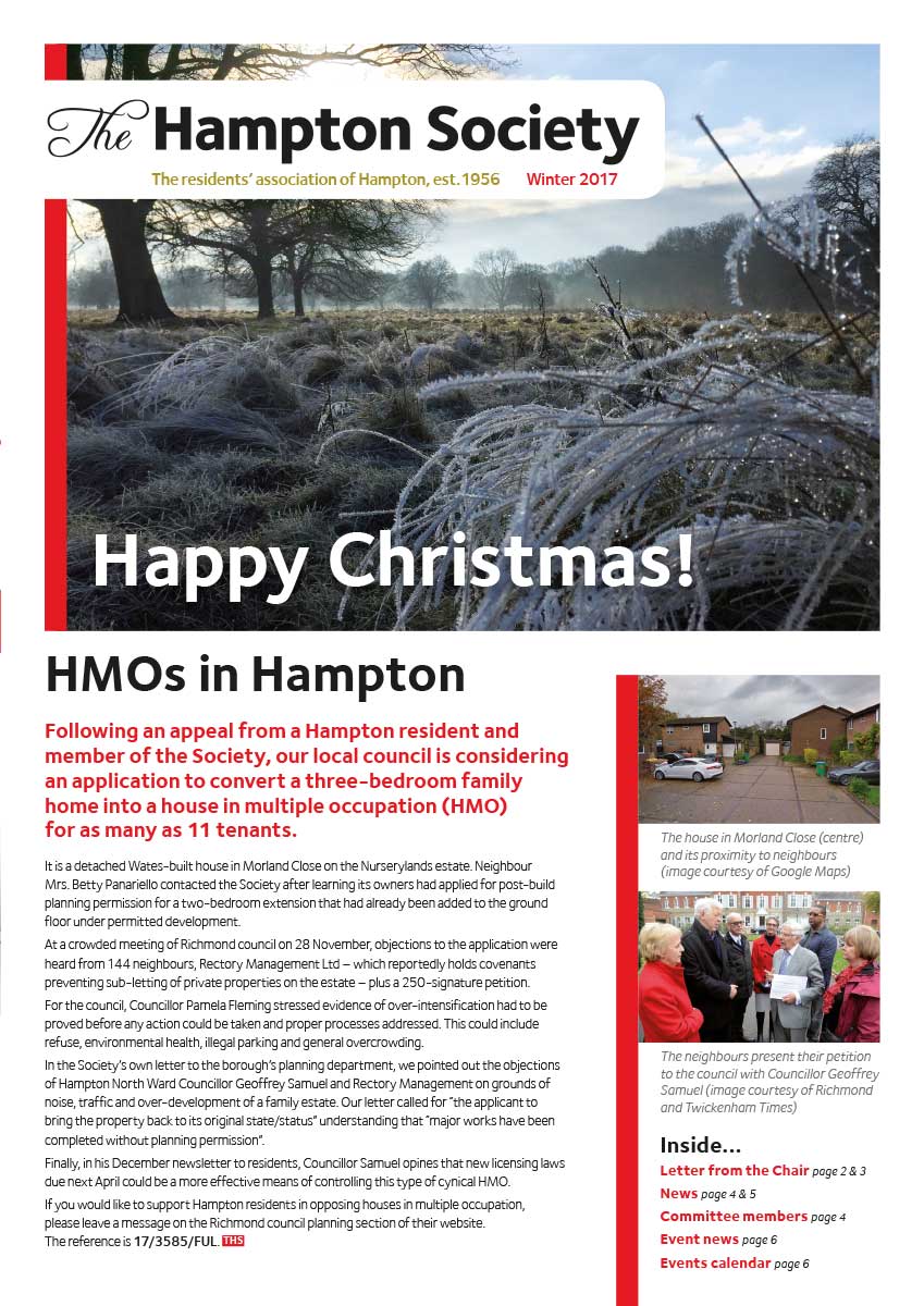 The Hampton Society Newsletter Winter 2017