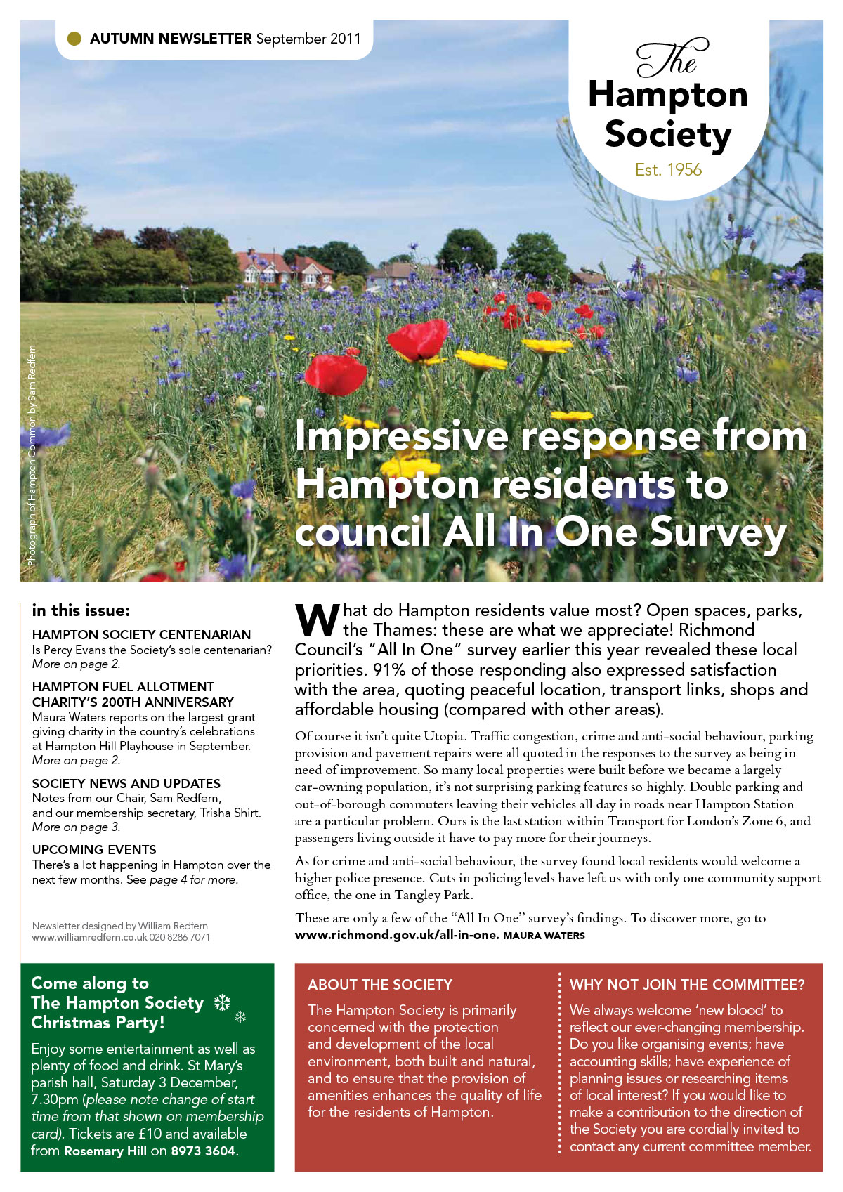 The Hampton Society Newsletter Autumn 2011