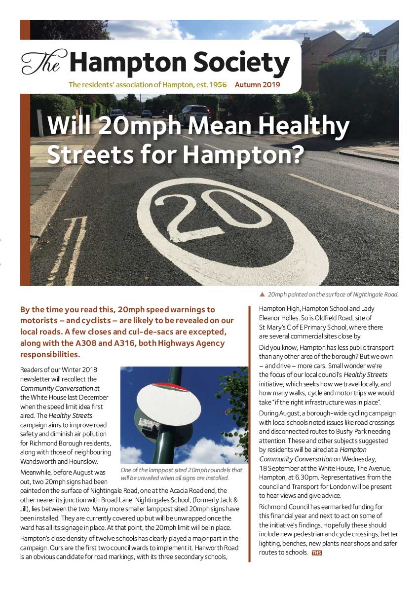 The Hampton Society Newsletter Autumn 2019