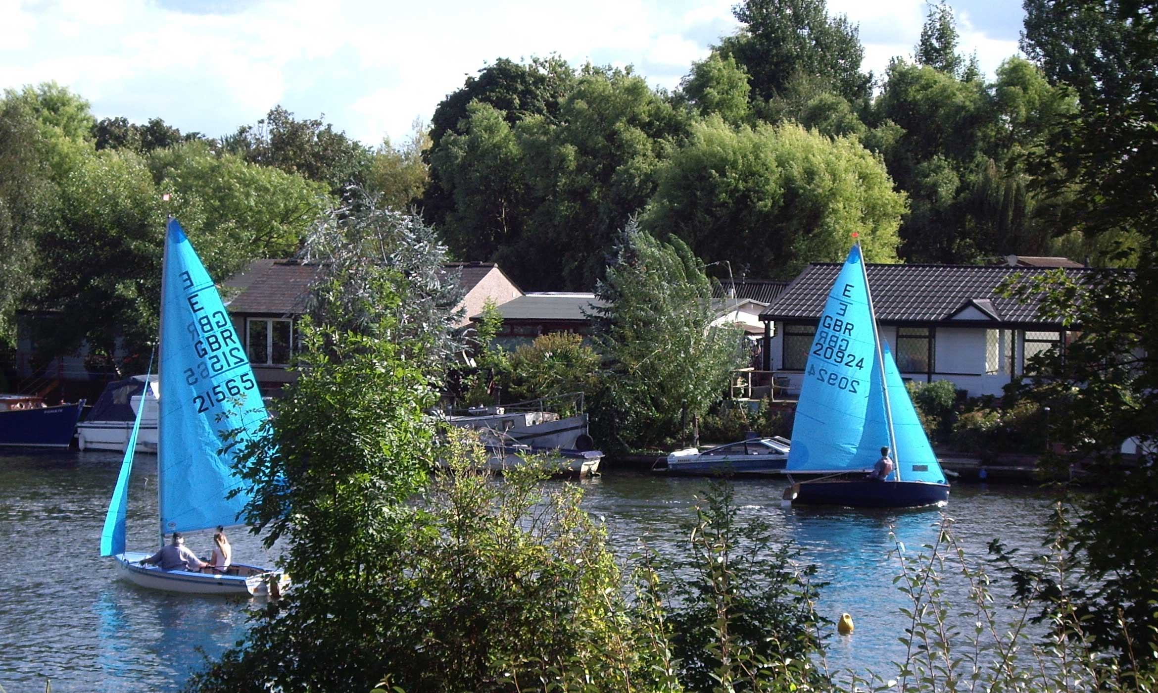 Sailing boats on the Thames